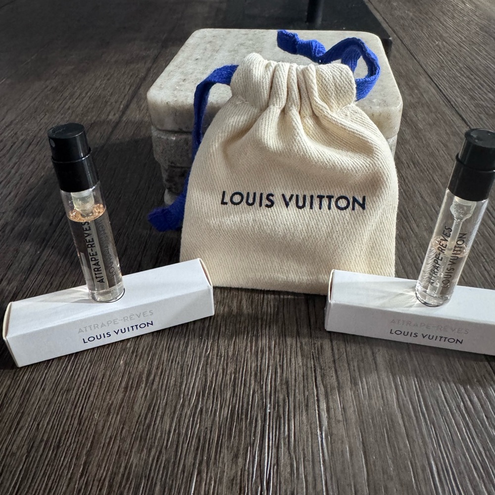 Louis Vuitton Attrape- Reeves Eau de Parfum vials.
